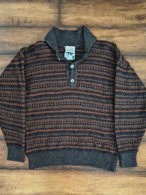 Vintage Inis Meáin Aran Islands Pure New Wool Fisherman Sweater S